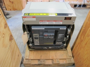 BREAKER, CIRCUIT, 1600 FRAME AMP RATING, MASTERPACT NW 16H1 KIND, 3 POLE, 480 VOLT RATING SQUARE D DIRECT REPLACEMENT FOR NSR ABB K-1600S INCLUDES ONE NEW 24" DOOR, MOUNTS USING EXISTING HINGES > CONTINUOUS CURRENT: 1600A > INTERRUPTING RATING: 65KA @ 635 VAC > 120VAC OPERATED > MICROLOGIC TRIP UNIT 5.0A > 1600A SENSOR > 800A SENSOR PLUG > UNDER VOLTAGE TRIP . SHUNT TRIP C, PART # NLI-NW16H1-LISB2-EOAC-NSR-001 (W-44) LOADING & HANDLING FEE $15-